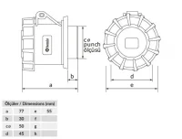 Bemis BC1-3102-7414 CEE Norm IP67 32A Makine Priz (Tek Parça) - BEMİS (1)