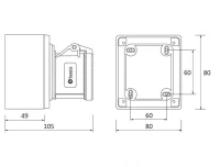 Bemis BC1-3303-2510 CEE Norm IP44 3/32A Duvar Priz - BEMİS (1)