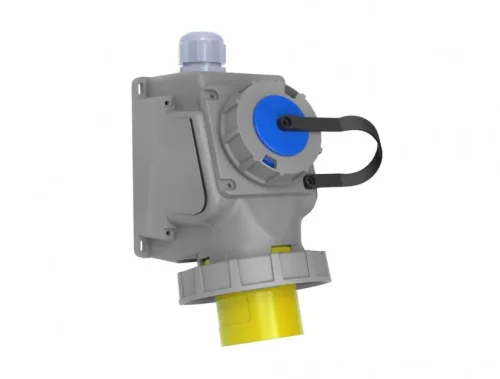 Bemis BC1-3303-7238 CEE Norm IP67 3/32A 90° Eğik Makine Prizli Duvar Fişi - 1