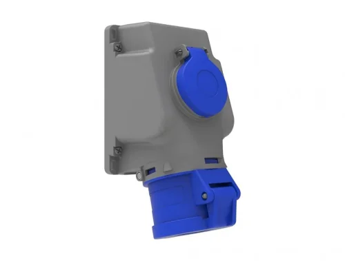 Bemis BC1-3403-2537 CEE Norm IP44 32A 90° Eğik P. Prizli Duvar Priz - 1