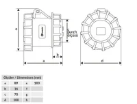 Bemis BC1-3403-7440 CEE Norm IP67 32A Somunlu Priz - BEMİS (1)