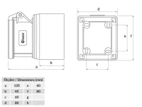 Bemis BC1-3504-2510 CEE Norm IP44 32A Duvar Priz - BEMİS (1)