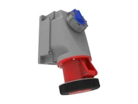 Bemis BC3-4504-7537 CEE Norm IP67 63A 90° Eğik 1/16A. Makine Prizli Duvar Priz (Pilotlu) - 1