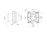 Bemis BC3-6403-7114 CEE Norm IP67 125A Makine Fişi (Pilotlu) - 2