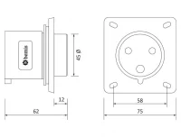 Bemis BCS-3403-2114 CEE Norm IP44 3/32A Makine Fişi - 2