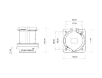 Bemis BCS-4505-2413 CEE Norm IP44 5/63A Makine Prizi - BEMİS (1)