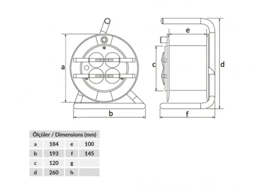 Bemis BM7-1103-0000 Prizli IP44 Plastik Makara - 2