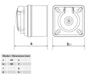 Bemis BP1-1402-2512 CEE Norm IP44 220V-250V Duvar Priz - BEMİS (1)