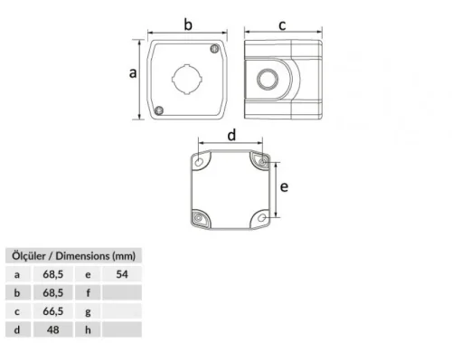 Bemis BT3-1011-0006 IP67 Acil Stop Buton Kutusu - 2