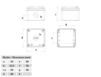 Bemis BT4-1001-0007 Sarı IP67 1’li Buton Kutusu 80x80x60 - BEMİS (1)
