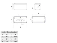 Bemis BT4-3001-0017 Sarı IP67 4’lü Buton Kutusu 80x170x73 - BEMİS (1)
