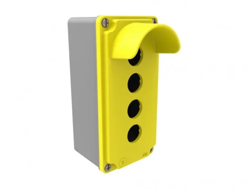Bemis BT4-3071-0017 Sarı IP67 4’lü Korumalı Buton Kutusu 80x170x73 - 1