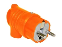 Bemis BV4-1402-2041 Kauçuk UPS Kulplu Eğik Fiş (Turuncu) - 1