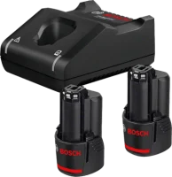 Bosch 2 x GBA 12V 2.0Ah + GAL 12V-40 Professional Şarj Cihazı - 1