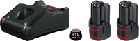 Bosch 2 x GBA 12V 2.0Ah + GAL 12V-40 Professional Şarj Cihazı - Bosch (1)