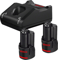 Bosch 2 x GBA 12V 2.0Ah + GAL 12V-40 Professional Şarj Cihazı - 1