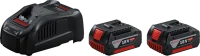 Bosch 2 x GBA 18V 5.0Ah + GAL 1880 CV Professional Şarj Cihazı - 1