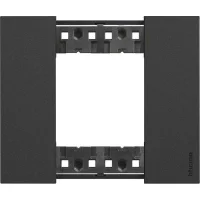 Bticino KA4802KG Polimer Plastik 2M Siyah Çerçeve - 1