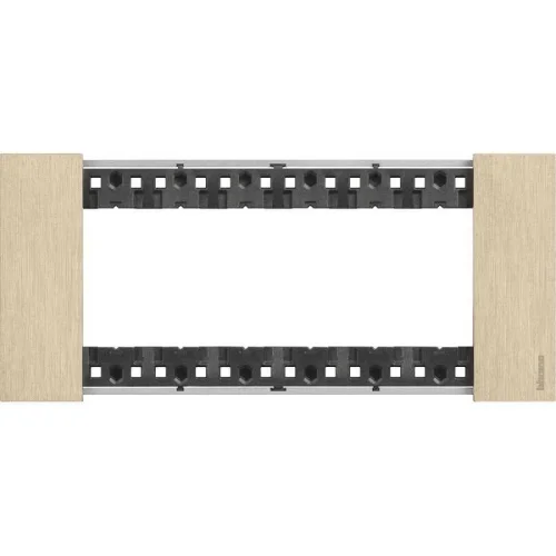 Bticino KA4806ZW Metal 6M Altın Çerçeve - 1