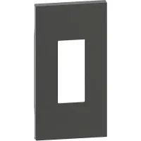 Bticino KG07M2 Data Telefon ve A/V Prizleri İçin 2M Siyah Kapak - 1