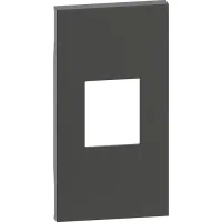 Bticino KG13M2 Living Now 2M Siyah Fiber Optik Priz İçin Kapak - 1