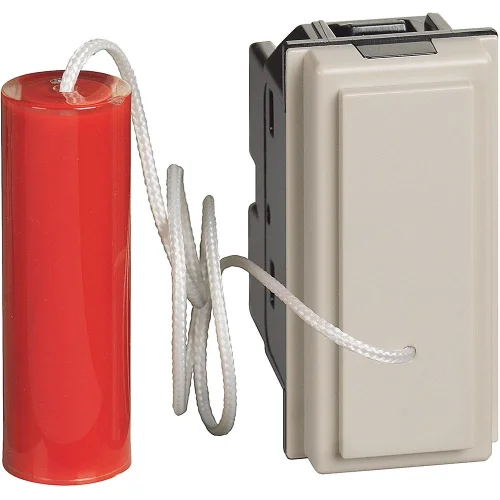 Bticino KM4033 Liht Butonu 10A 250V Vidalı Bağlantı NA Kontak Kordonlu 1M Kum Beji - 1