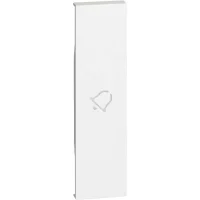 Bticino KW01D 1M Zil Sembollü Beyaz Tuş Kapağı - 1