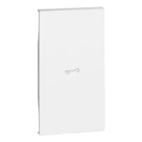 Bticino KW01M2F Living Now Anahtar Sembollü 2M Beyaz Tuş Kapağı - 1