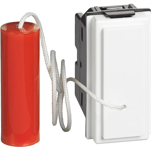 Bticino KW4033 Liht Butonu 10A 250V Vidalı Bağlantı NA Kontak Kordonlu 1M Beyaz - 1