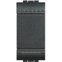 Bticino L4005A Liht Butonu 10A 250V Otomatik Bağlantı NA Kontak 1M Antrasit - 1