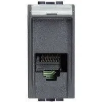Bticino L4258/11N Telefon Prizi RJ11 1M Antrasit - 1