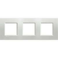 Bticino LNA4802M3AG Metal Çerçeve 2+2+2M Gümüş - 1