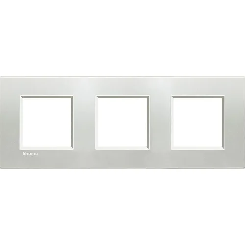 Bticino LNA4802M3AG Metal Çerçeve 2+2+2M Gümüş - 1