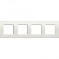Bticino LNA4802M4BI Polimer Plastik Kare Çerçeve 2+2+2+2M Beyaz - 1