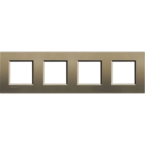 Bticino LNA4802M4SQ Metal Çerçeve 2+2+2+2M Toprak - 1
