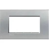 Bticino LNA4804TE Polimer Plastik Kare Çerçeve 4M Alüminyum - 1