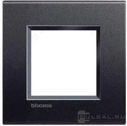 Bticino LNE4802AR AIR Metal Çerçeve 2M Antrasit - 1