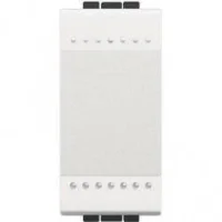 Bticino N4005A Liht Butonu 10A 250V Otomatik Bağlantı NA Kontak 1M Beyaz - 1