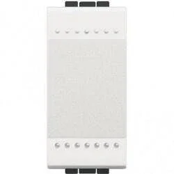 Bticino N4005A Liht Butonu 10A 250V Otomatik Bağlantı NA Kontak 1M Beyaz - 1