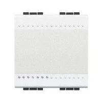 Bticino N4005M2A Liht Butonu 10A 250V Otomatik Bağlantı NA Kontak 2M Beyaz - 1