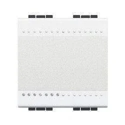 Bticino N4005M2A Liht Butonu 10A 250V Otomatik Bağlantı NA Kontak 2M Beyaz - 1