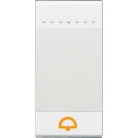 Bticino N4915DN Zil Sembollü Tuş Kapağı 1M Beyaz - 1