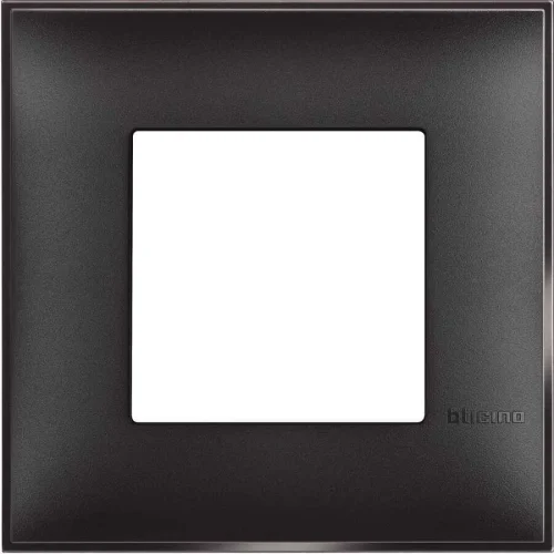 Bticino R4802BG Classia Polimer Plastik 2M Satine Siyah Çerçeve - 1