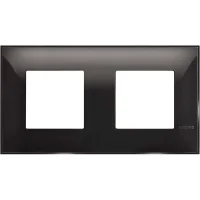 Bticino R4802M2BC Classia Polimer Plastik 2+2M Siyah Çerçeve - 1