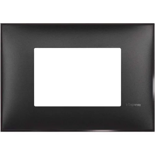 Bticino R4803BG Classia Polimer Plastik 3M Satine Siyah Çerçeve - 1