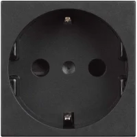 Bticino RG4141 Classia 16A 2M Siyah Topraklı Priz - 1