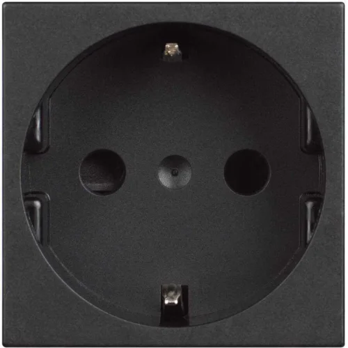 Bticino RG4141 Classia 16A 2M Siyah Topraklı Priz - 1