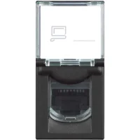 Bticino RG4258RJ11 Classia RJ11 1M Siyah Telefon Prizi - 1