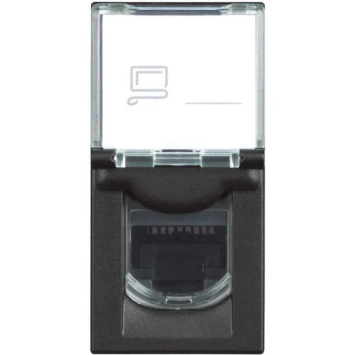 Bticino RG4258RJ11 Classia RJ11 1M Siyah Telefon Prizi - 1