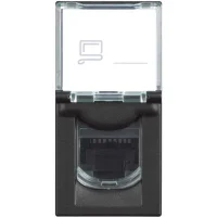 Bticino RG4279C6 Classia Cat6 UTP Aletsiz 1M Siyah Data Prizi - 1